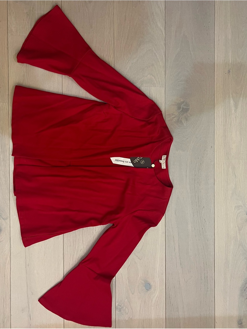T.M.Lewin Bright Red Knit Top